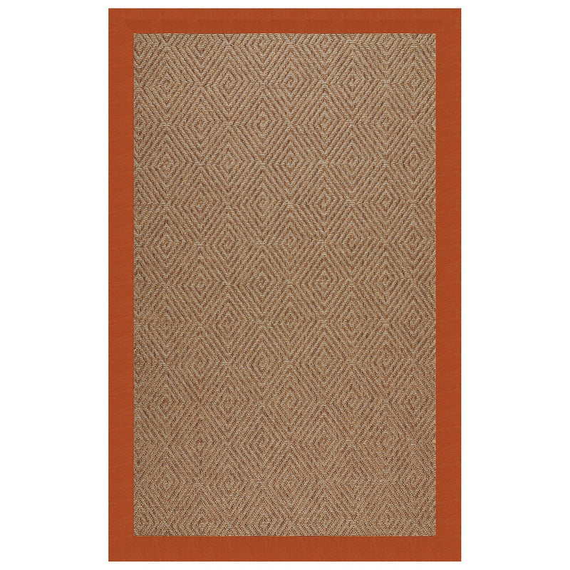 Islamorada-Diamond Classic Persimmon Indoor/Outdoor Bordere Rectangle image