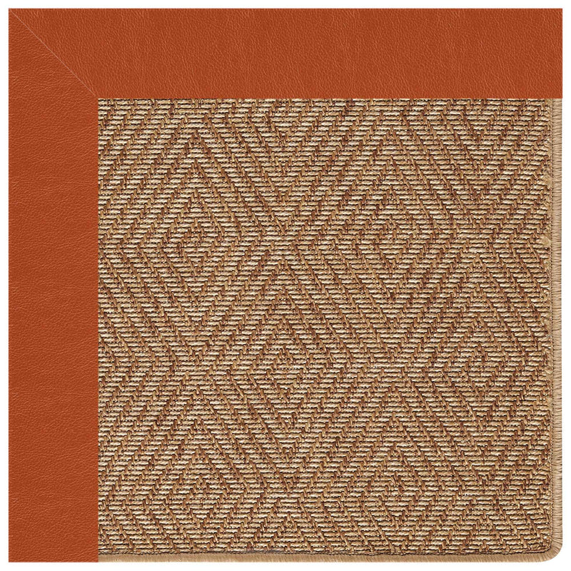 Islamorada-Diamond Classic Persimmon Indoor/Outdoor Bordere Rectangle Corner image