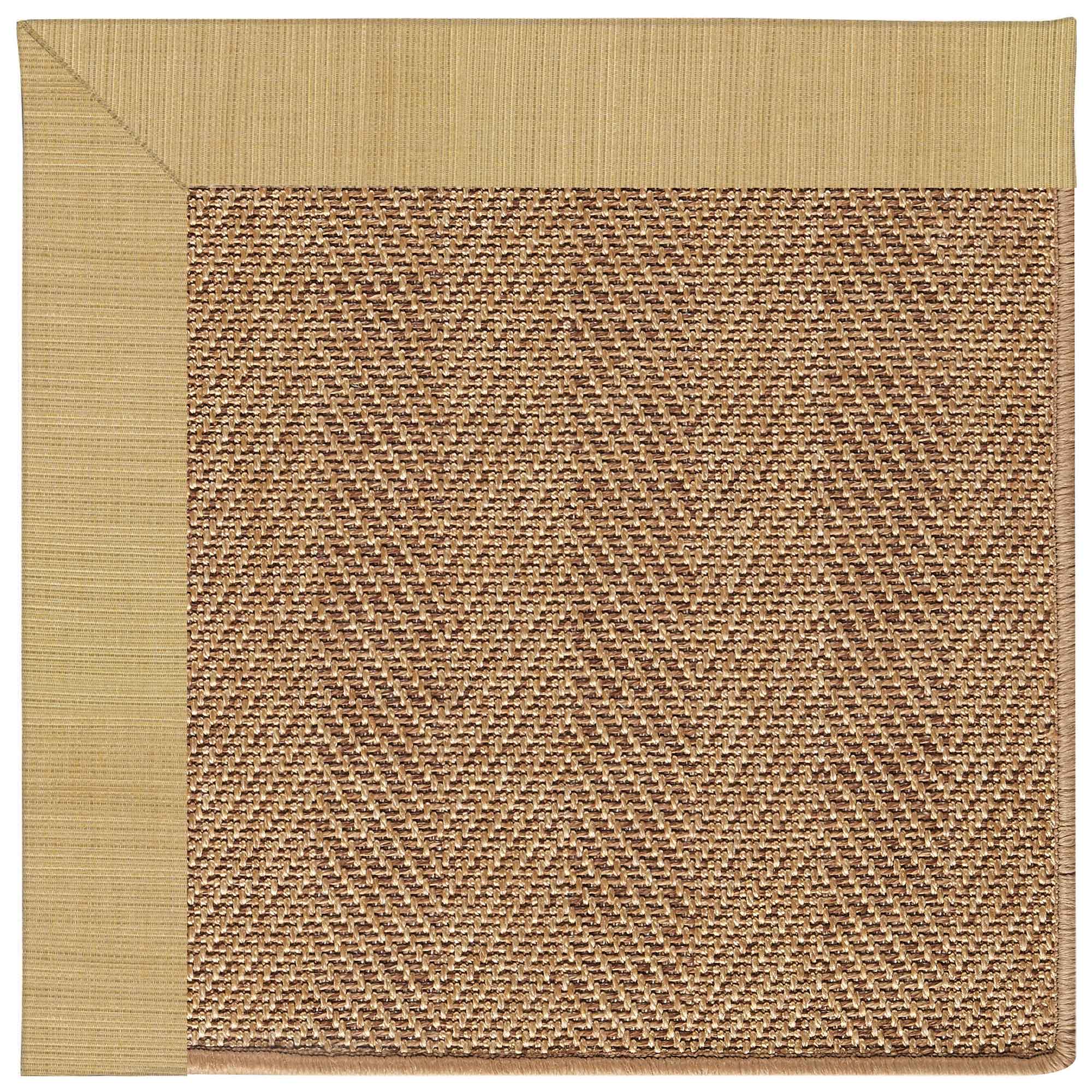 Islamorada-Herringbone Dupione Bamboo Indoor/Outdoor Bordere Octagon image