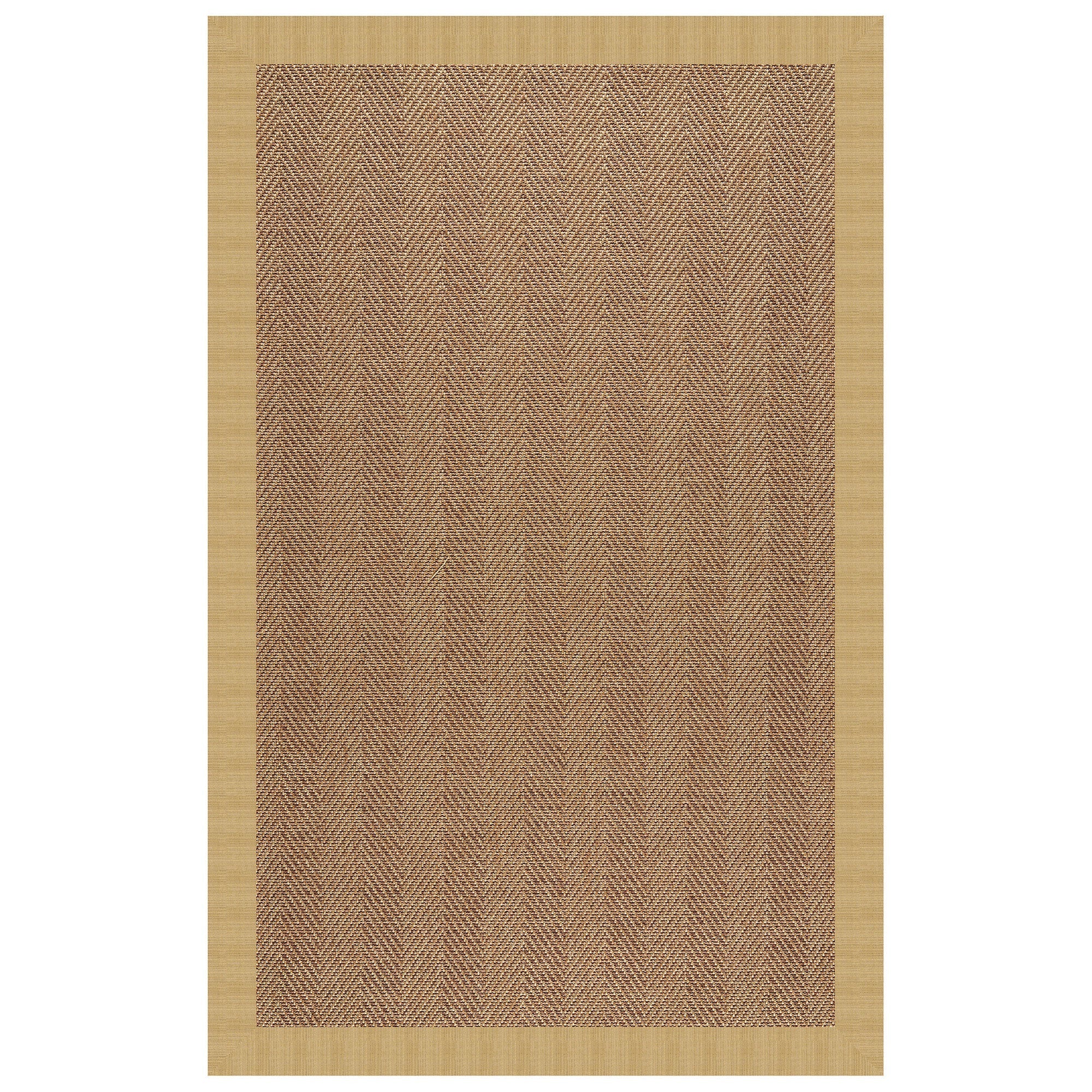 Islamorada-Herringbone Dupione Bamboo Indoor/Outdoor Bordere Rectangle image