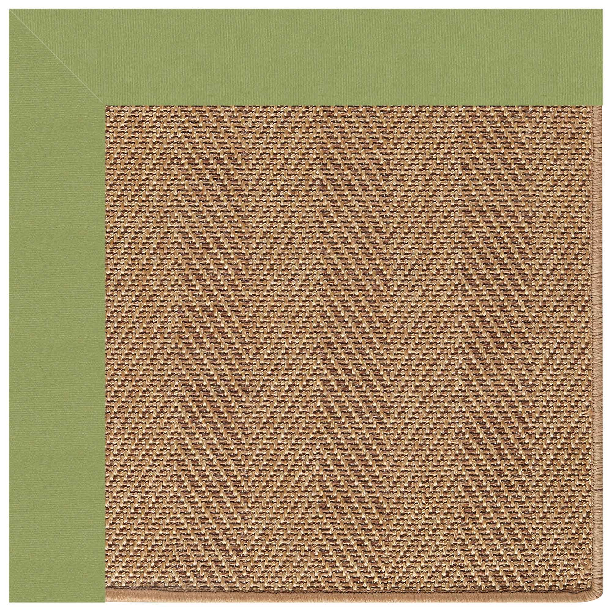 Islamorada-Herringbone Canvas Citron Indoor/Outdoor Bordere Rectangle image