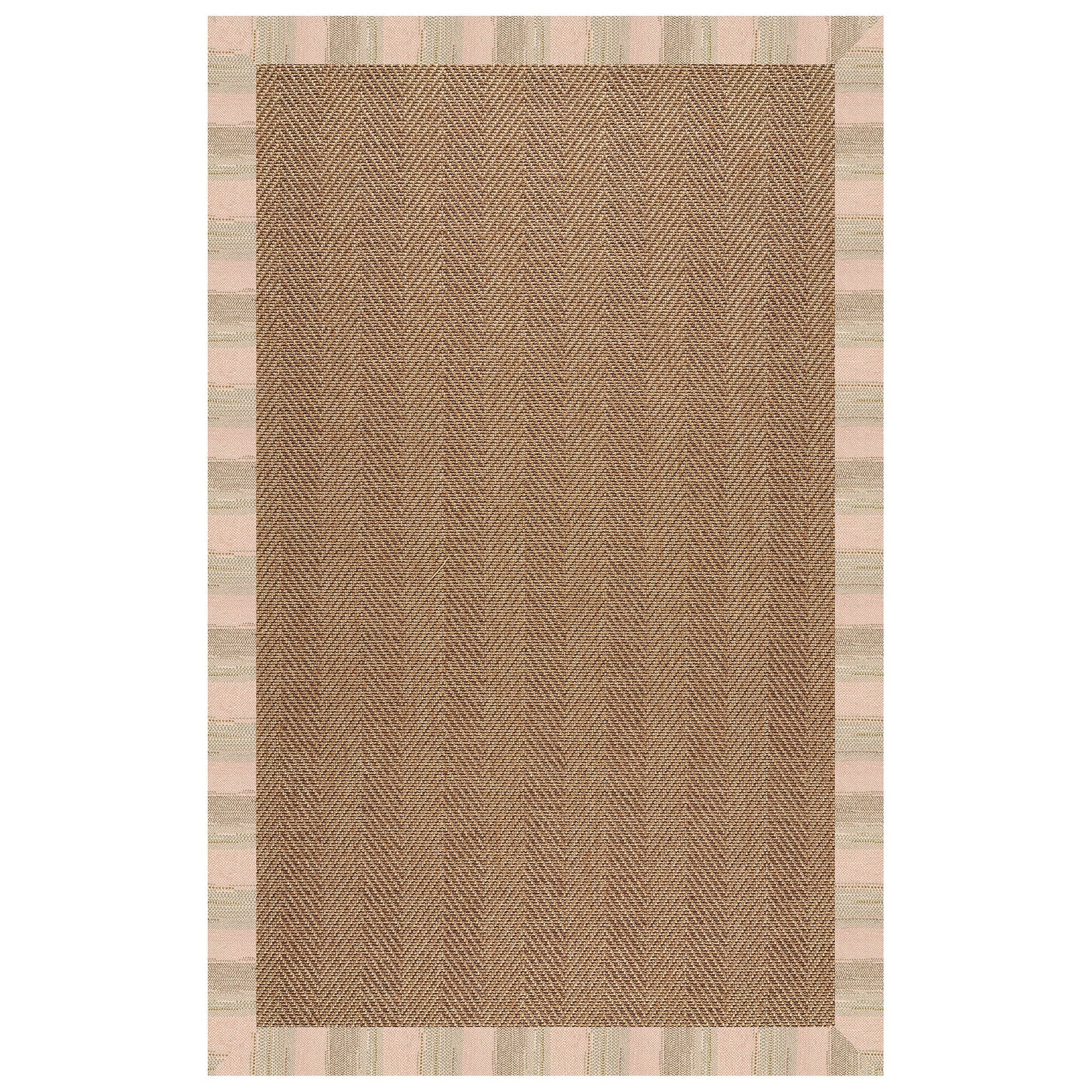 Islamorada-Herringbone Sicily Olive Indoor/Outdoor Bordere Rectangle image