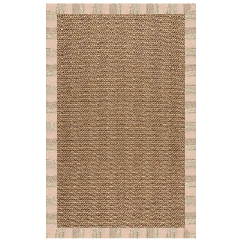 Islamorada-Herringbone Sicily Olive Indoor/Outdoor Bordere Rectangle image