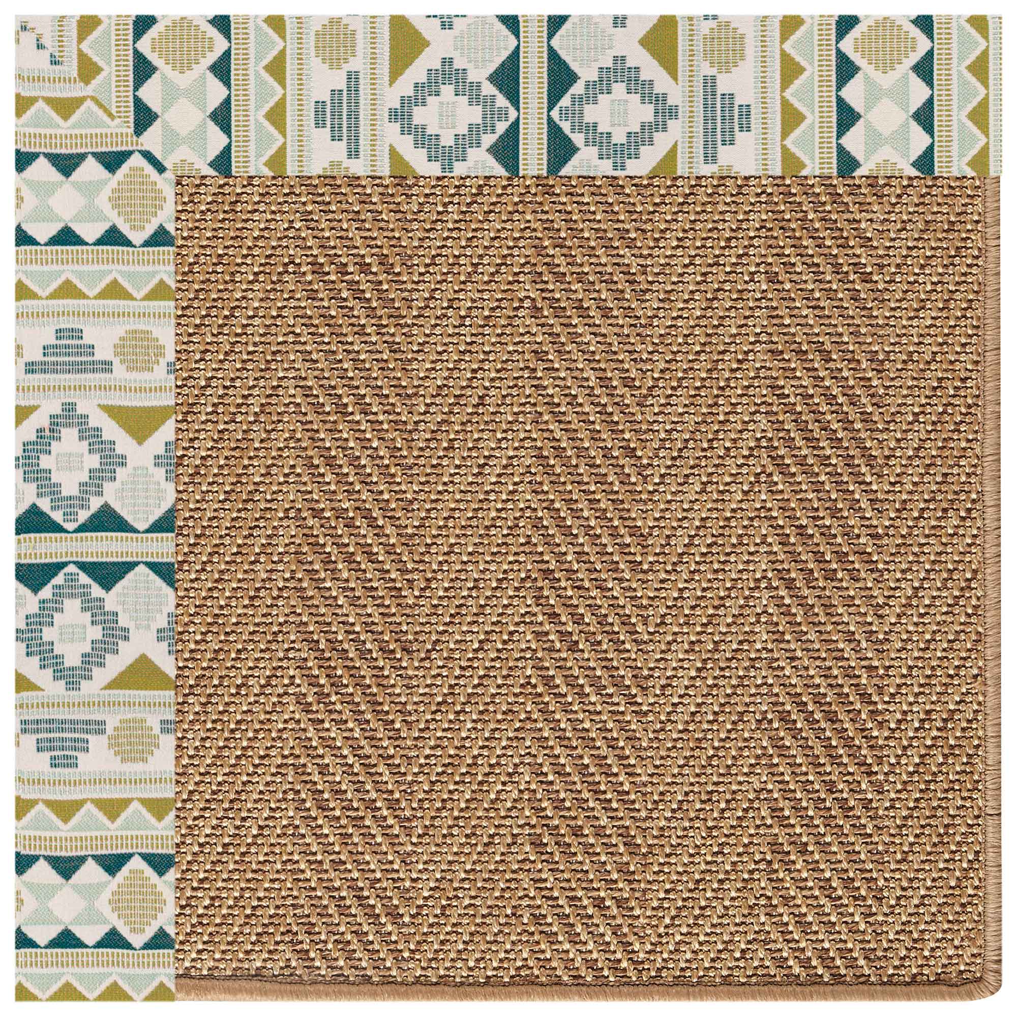 Islamorada-Herringbone Inca Lime Indoor/Outdoor Bordere Octagon image