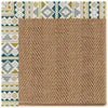 Islamorada-Herringbone Inca Lime Indoor/Outdoor Bordere Rectangle Corner image