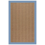 Islamorada-Herringbone Canvas Air Blue Indoor/Outdoor Bordere Rectangle image