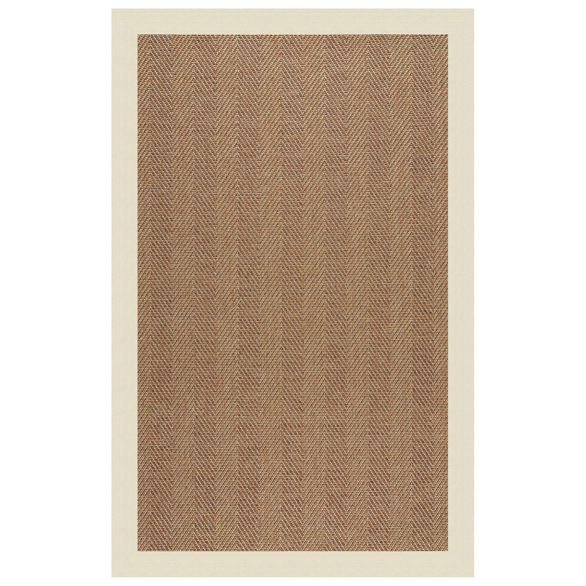 Islamorada-Herringbone Canvas Sand Indoor/Outdoor Bordere Rectangle image