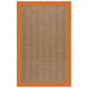 Islamorada-Herringbone Canvas Tangerine Indoor/Outdoor Bordere Rectangle image