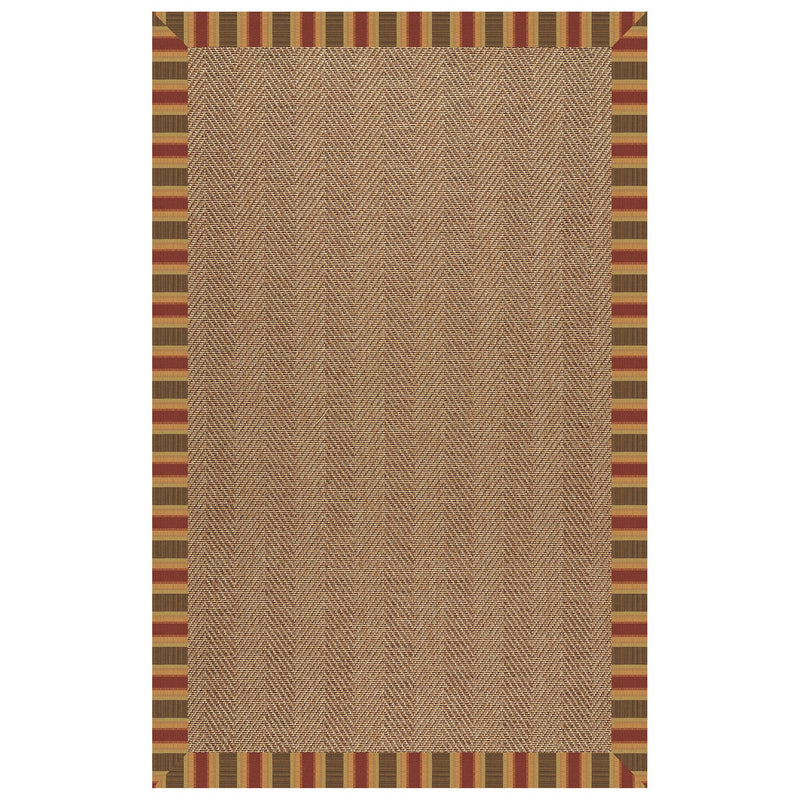 Islamorada-Herringbone Dimone Sequoia Indoor/Outdoor Bordere Rectangle image