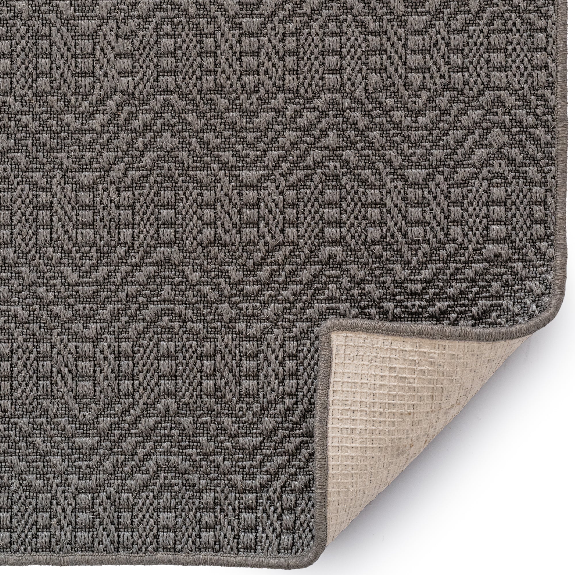 Anton Graphite Machine Woven Rug Rectangle image