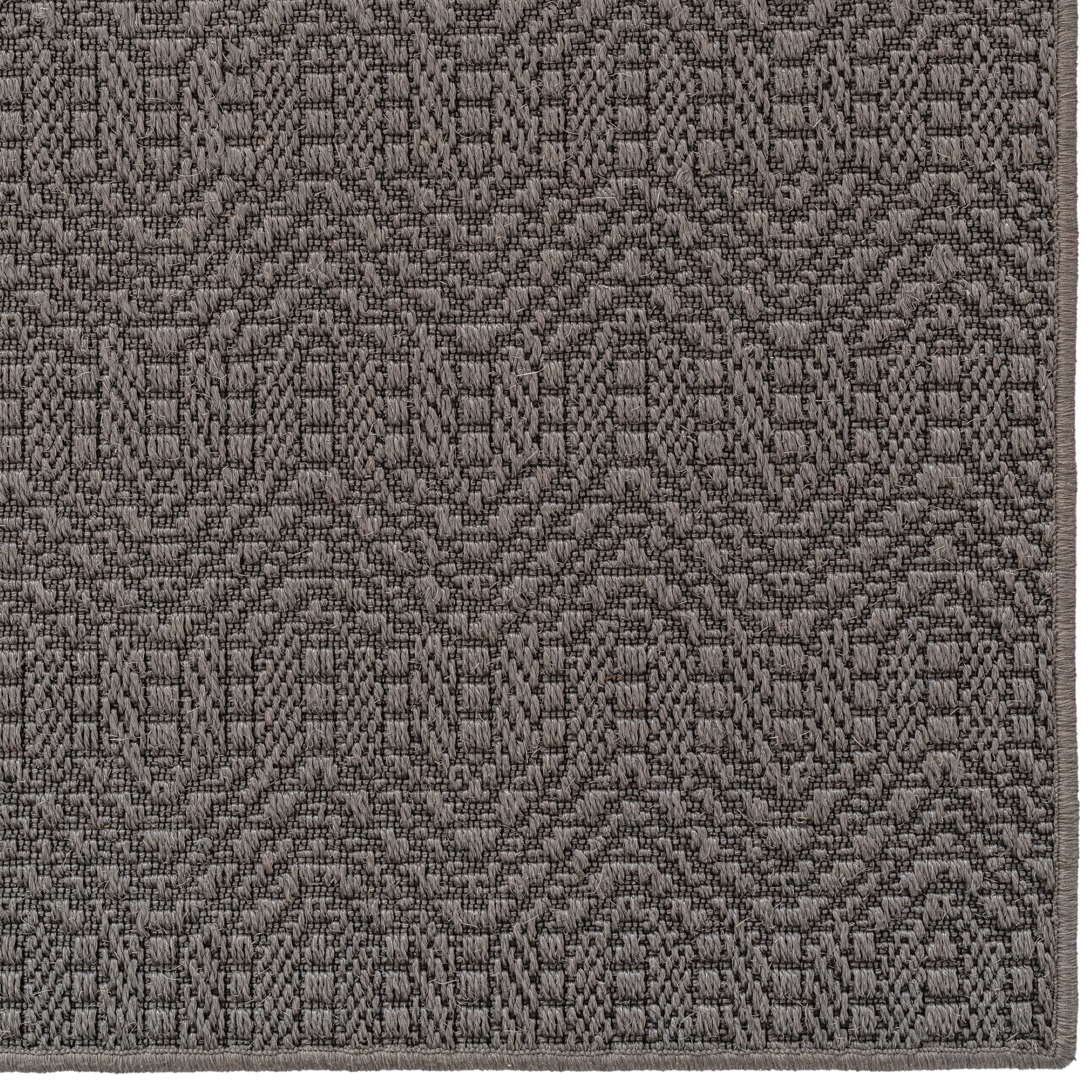 Anton Graphite Machine Woven Rug Rectangle image