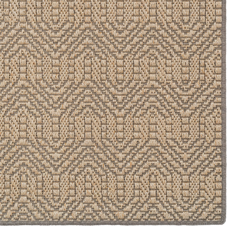 Anton Sand Black Machine Woven Rug Rectangle Corner image