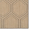 Reed Sand Black Machine Woven Rug Rectangle Corner image