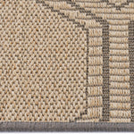 Reed Sand Black Machine Woven Rug Rectangle Cross Section image