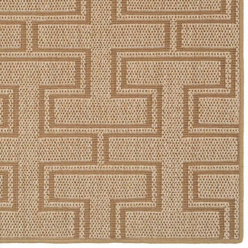 Elisa Sand Machine Woven Rug Rectangle Corner image