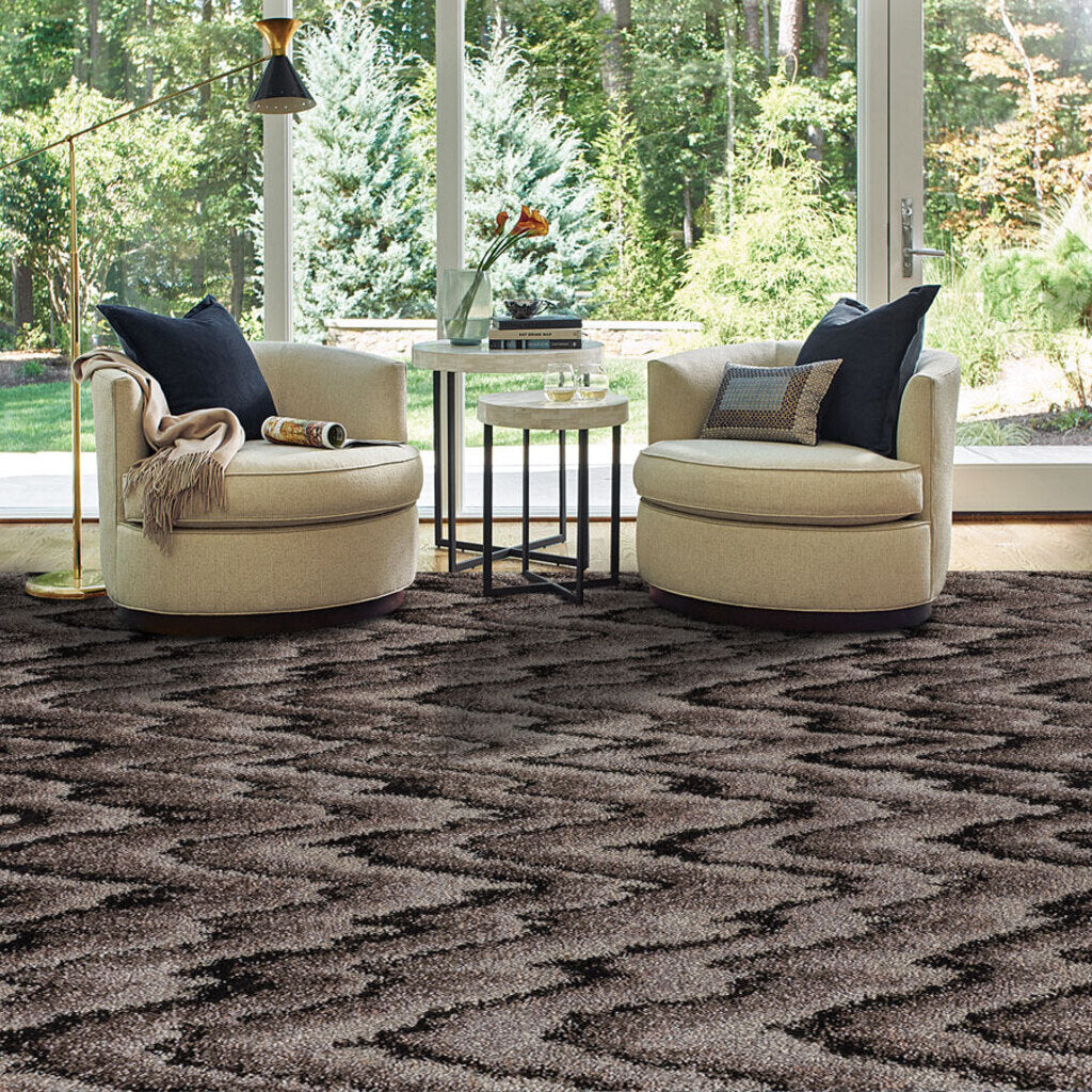 Mineral-Flamestitch Granite Machine Woven Rug Rectangle image