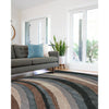 Mineral-Wave Blue Slate Machine Woven Rug Rectangle image