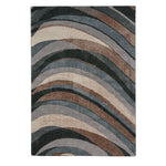 Mineral-Wave Blue Slate Machine Woven Rug Rectangle image