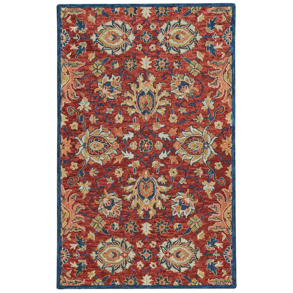 Avanti-Keshan Red Navy Hand Tufted Rug Rectangle image