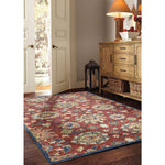 Avanti-Keshan Red Navy Hand Tufted Rug Rectangle Roomshot image