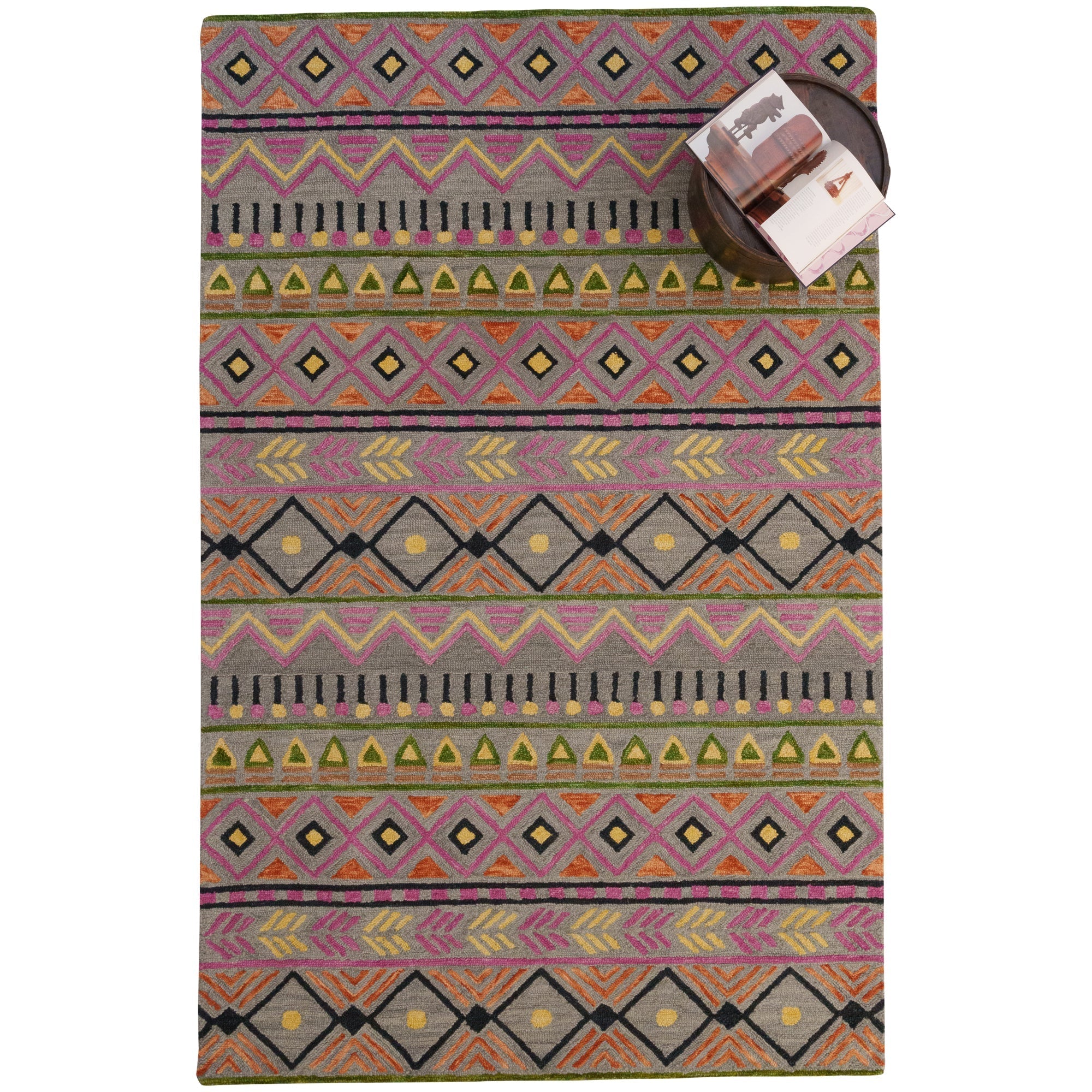 Avanti-Fiesta Gray Multi Hand Tufted Rug Rectangle image