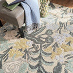 Avanti-Fiori Verde Hand Tufted Rug Rectangle Roomshot image