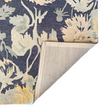 Avanti-Floral Nouveau Blue Multi Hand Tufted Rug Rectangle Back image