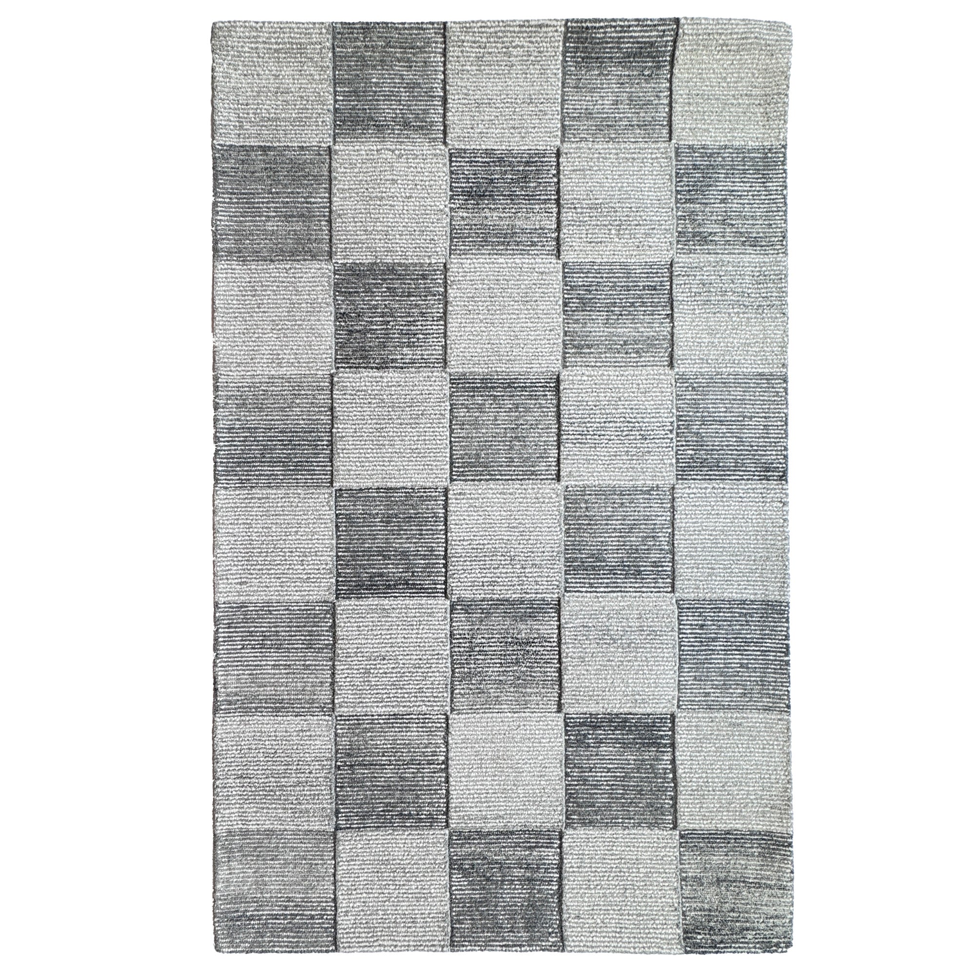 Matrix Graphite Hand Tufted Rug Rectangle image