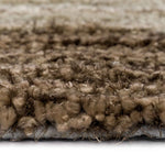 Skyline Shag Sand Multi Hand Tufted Rug Rectangle Cross Section image