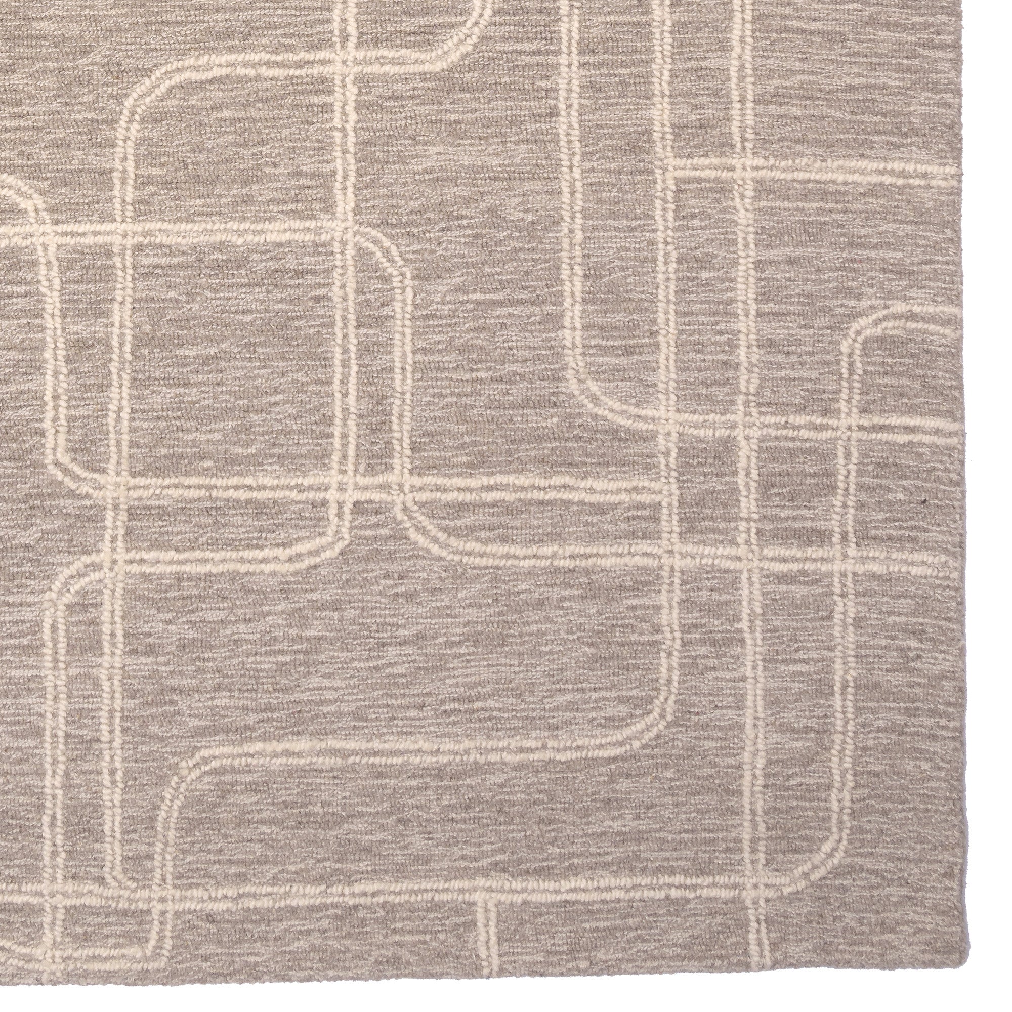 Lineas Graphite Hand Tufted Rug Rectangle image