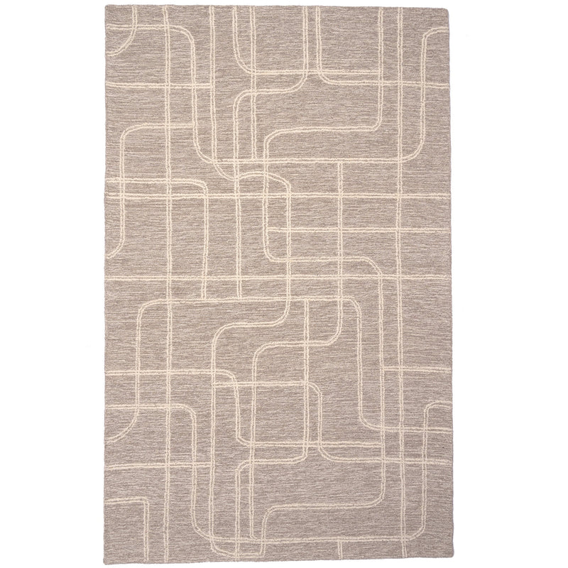 Lineas Graphite Hand Tufted Rug Rectangle image