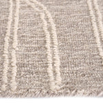 Lineas Graphite Hand Tufted Rug Rectangle Cross Section image