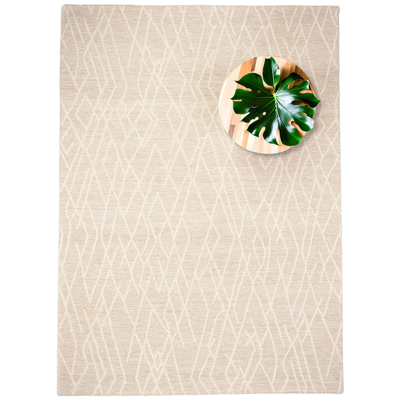 Lineas Gesso Hand Tufted Rug Rectangle Roomshot image