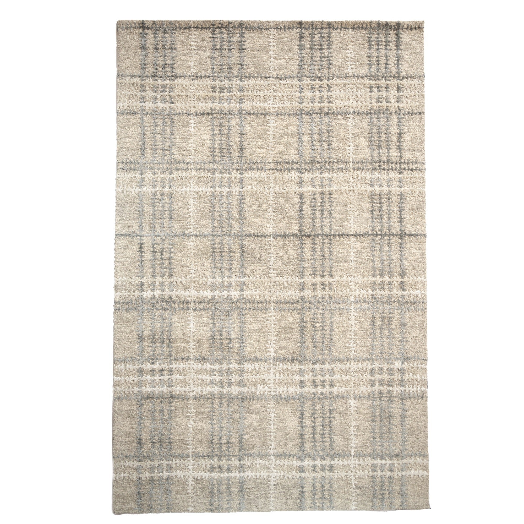 Tartan Earl Grey Hand Tufted Rug Rectangle image