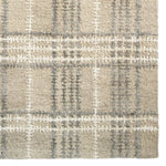 Tartan Earl Grey Hand Tufted Rug Rectangle Corner image