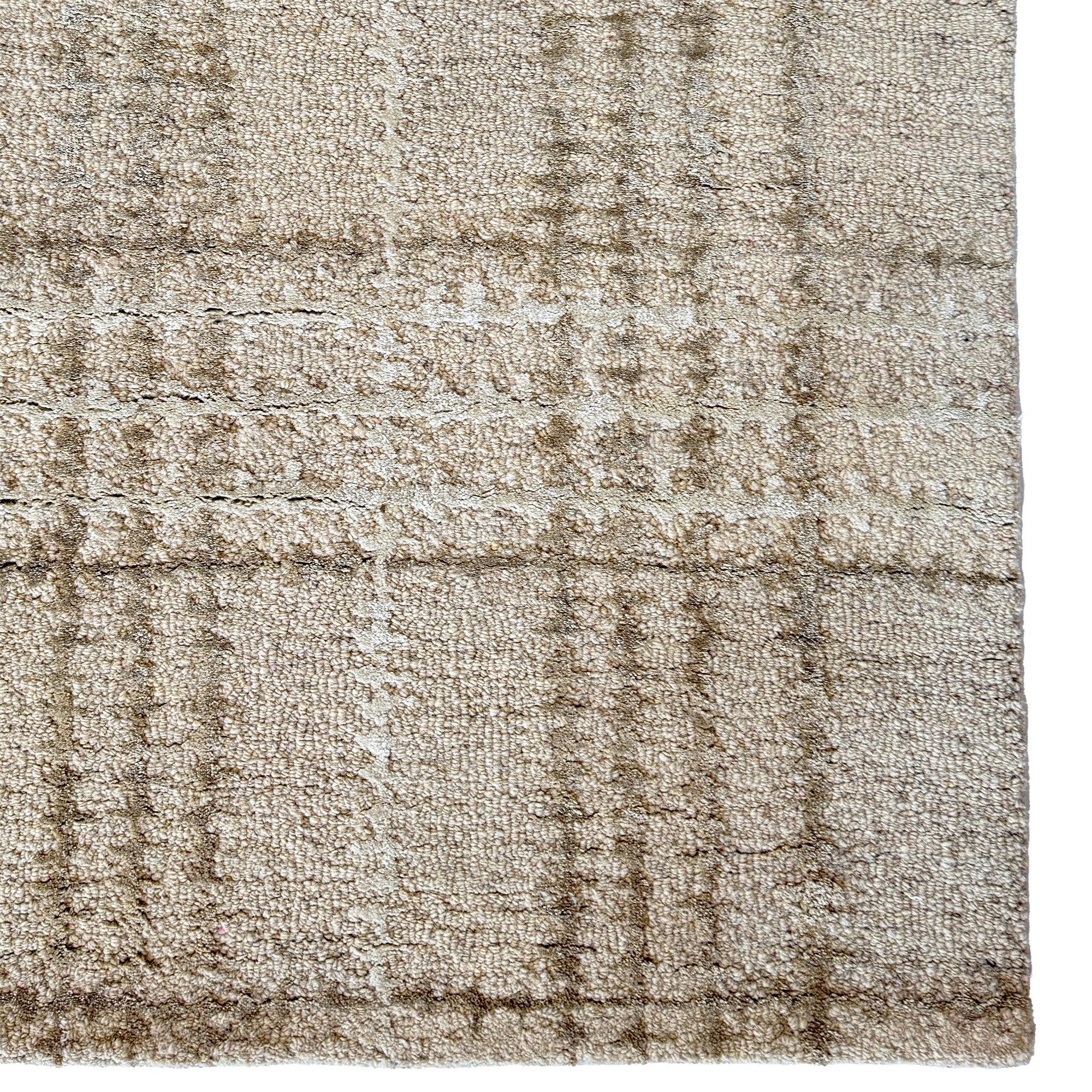 Tartan Neutral Hand Tufted Rug Rectangle image