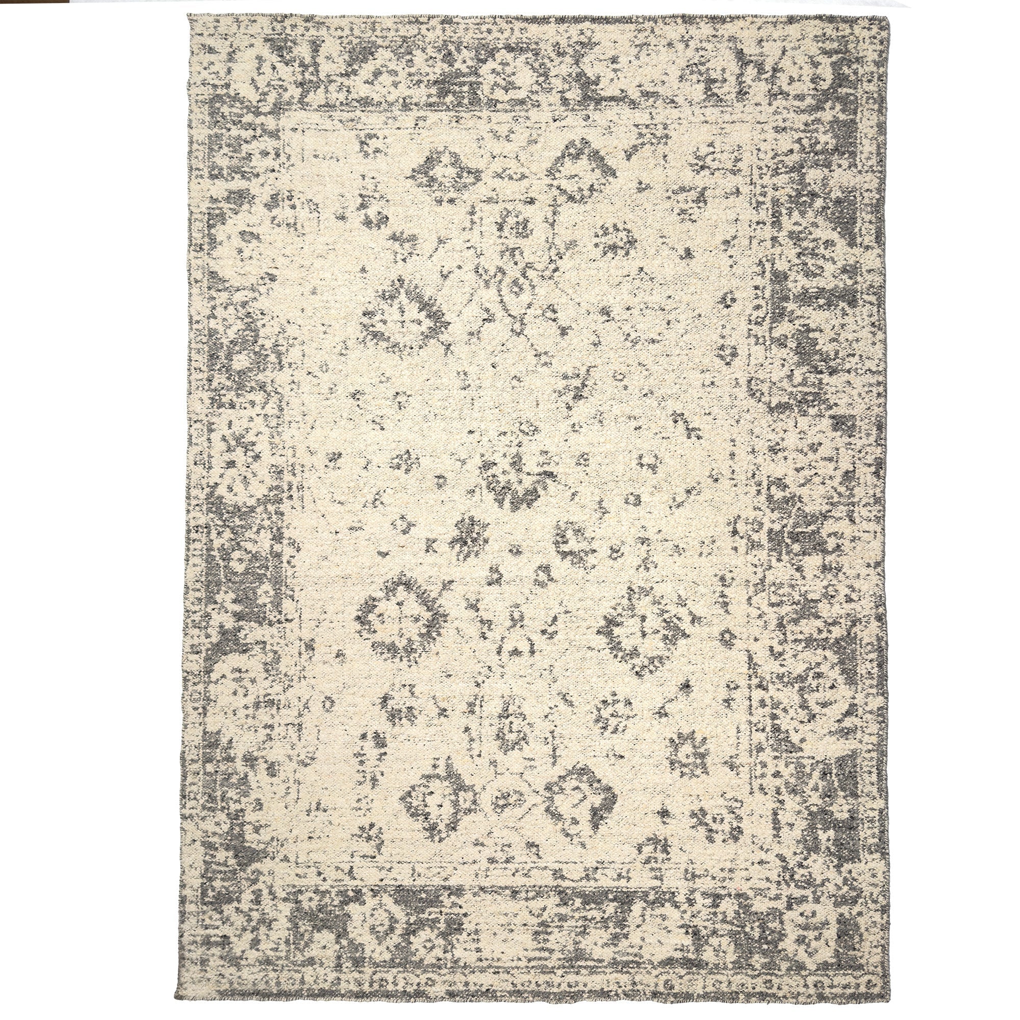 York-Antique Charcoal Flat Woven Rug Rectangle image