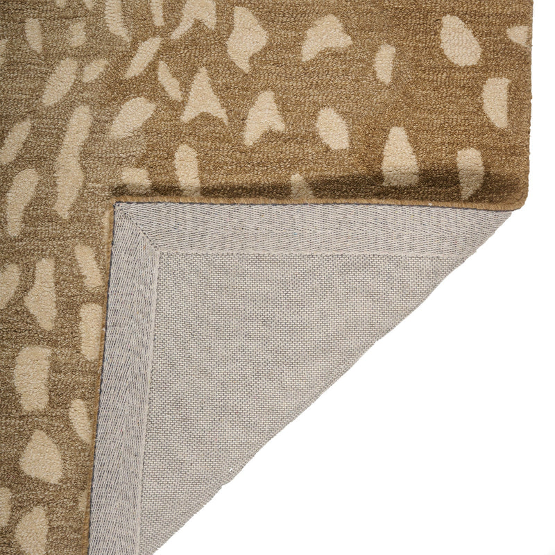 Serengeti-Antelope Beige Hand Tufted Rug Rectangle Back image