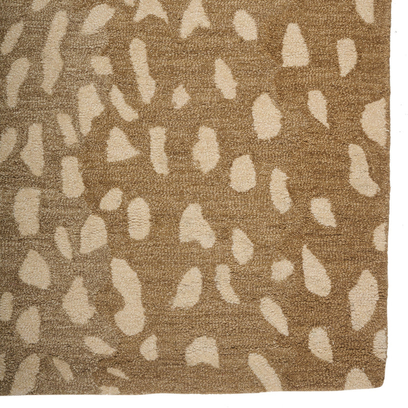 Serengeti-Antelope Beige Hand Tufted Rug Rectangle Corner image