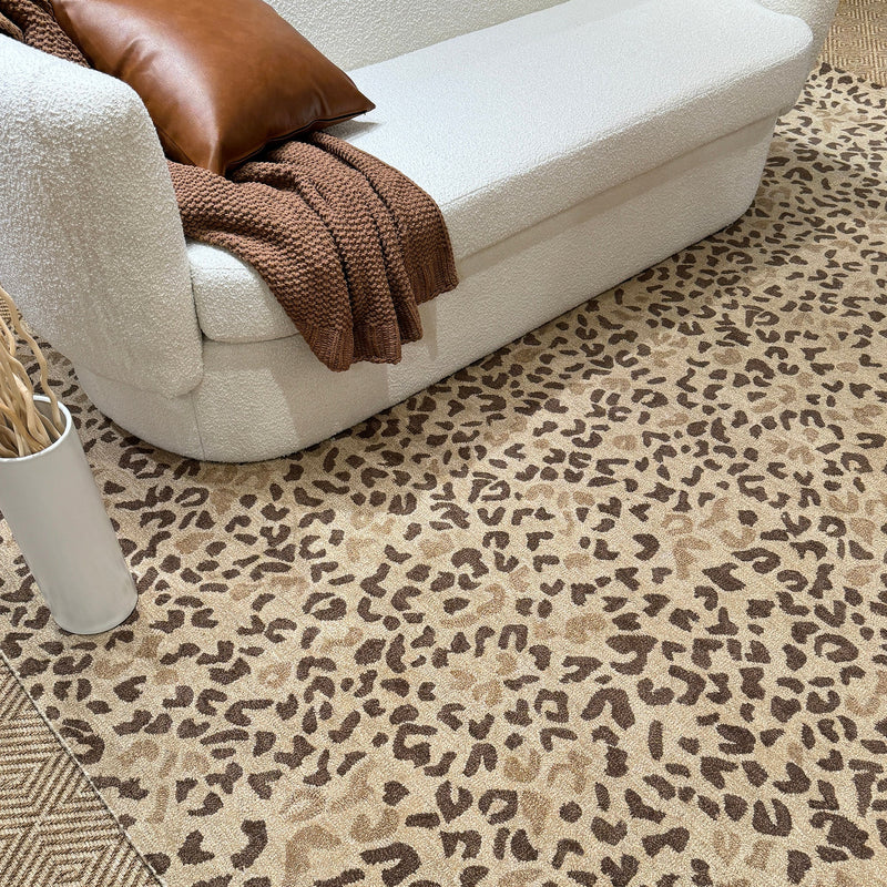 Serengeti-Cheetah Plains Hand Tufted Rug Rectangle Roomshot image