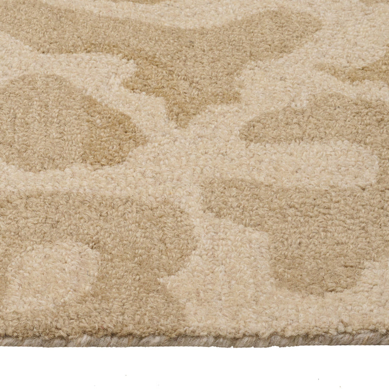 Serengeti-Leopard Natural Hand Tufted Rug Rectangle Cross Section image