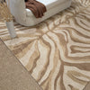 Serengeti-Zebra Beige Hand Tufted Rug Rectangle Roomshot image