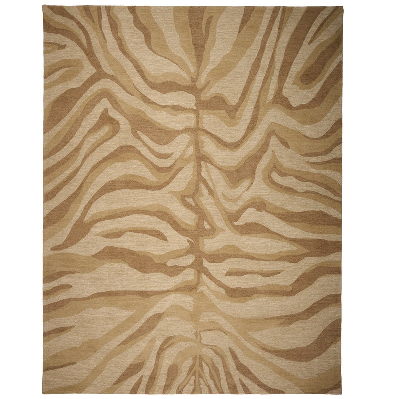 Serengeti-Zebra Beige Hand Tufted Rug Rectangle image