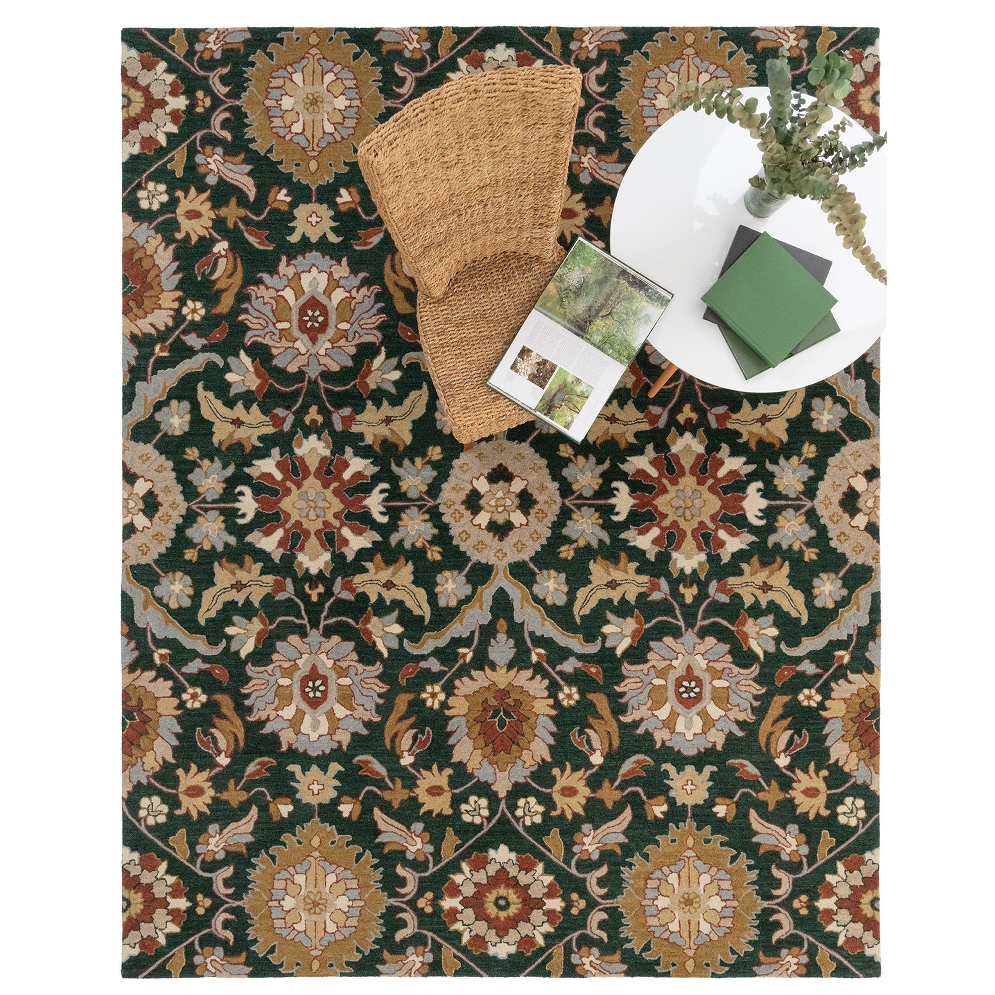 Azari-Keshan Evergreen Hand Tufted Rug Rectangle image