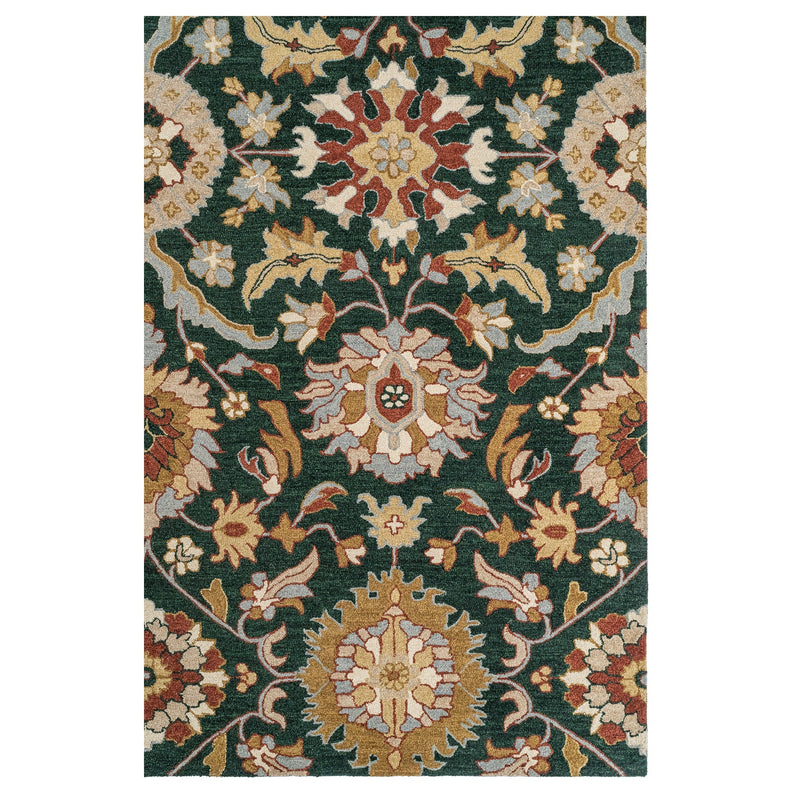 Azari-Keshan Evergreen Hand Tufted Rug Rectangle Corner image