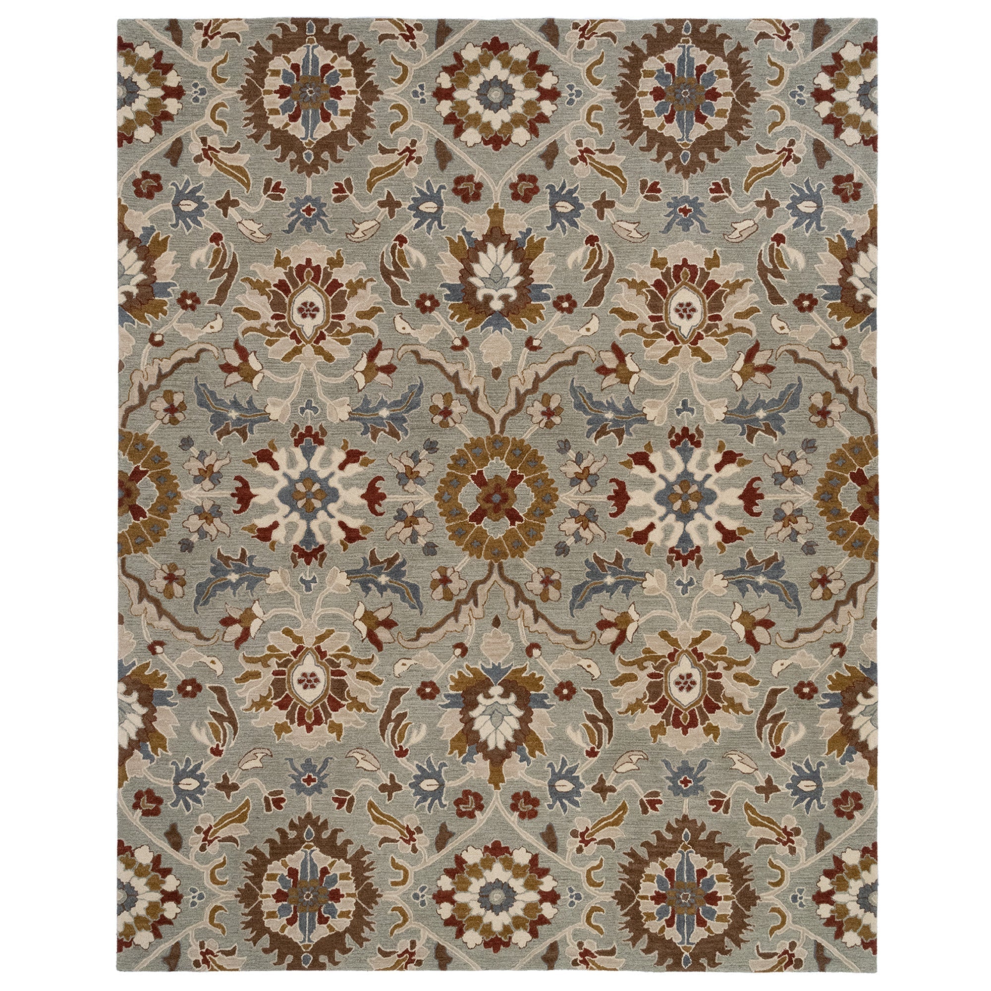 Azari-Keshan Pewter Hand Tufted Rug Rectangle image