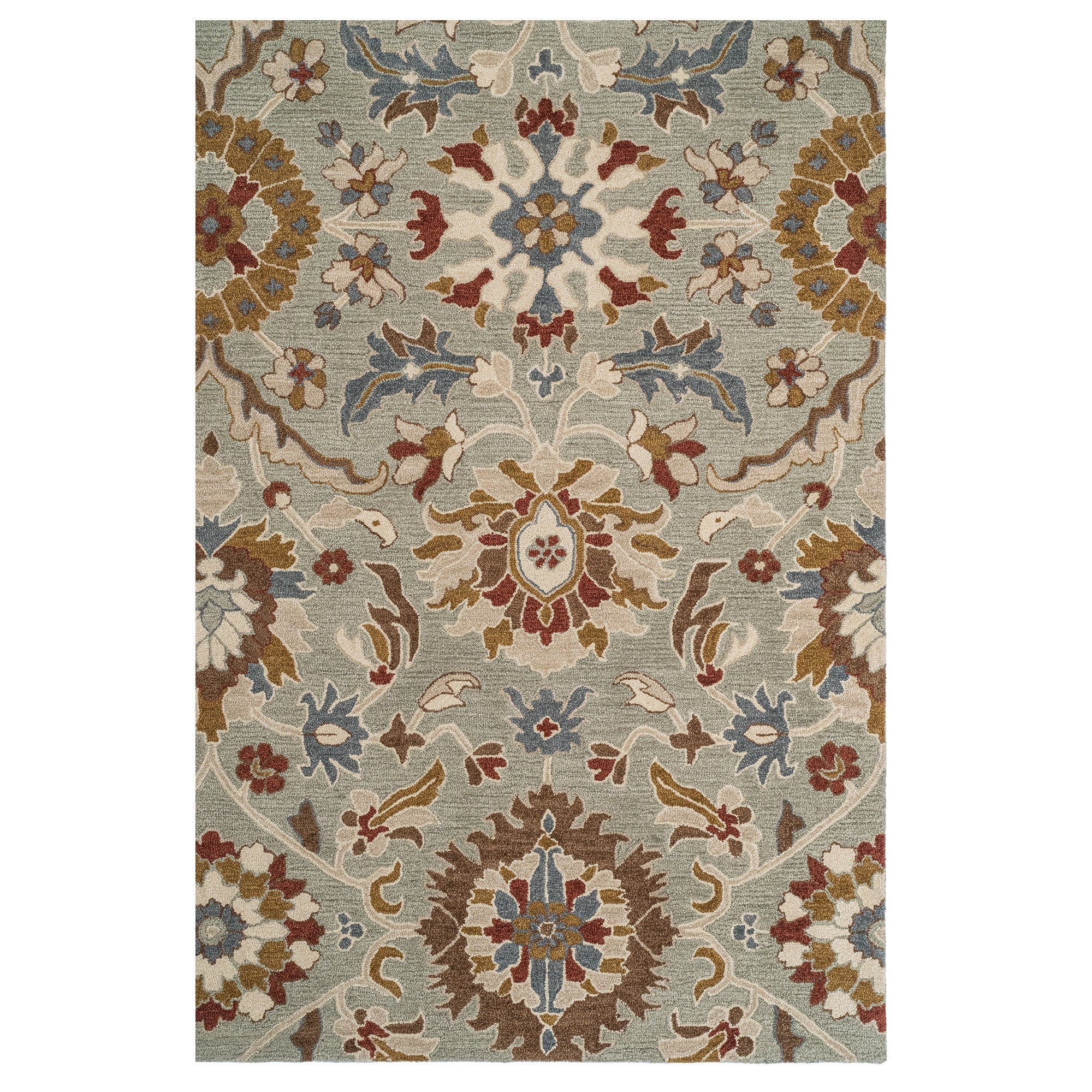 Azari-Keshan Pewter Hand Tufted Rug Rectangle image