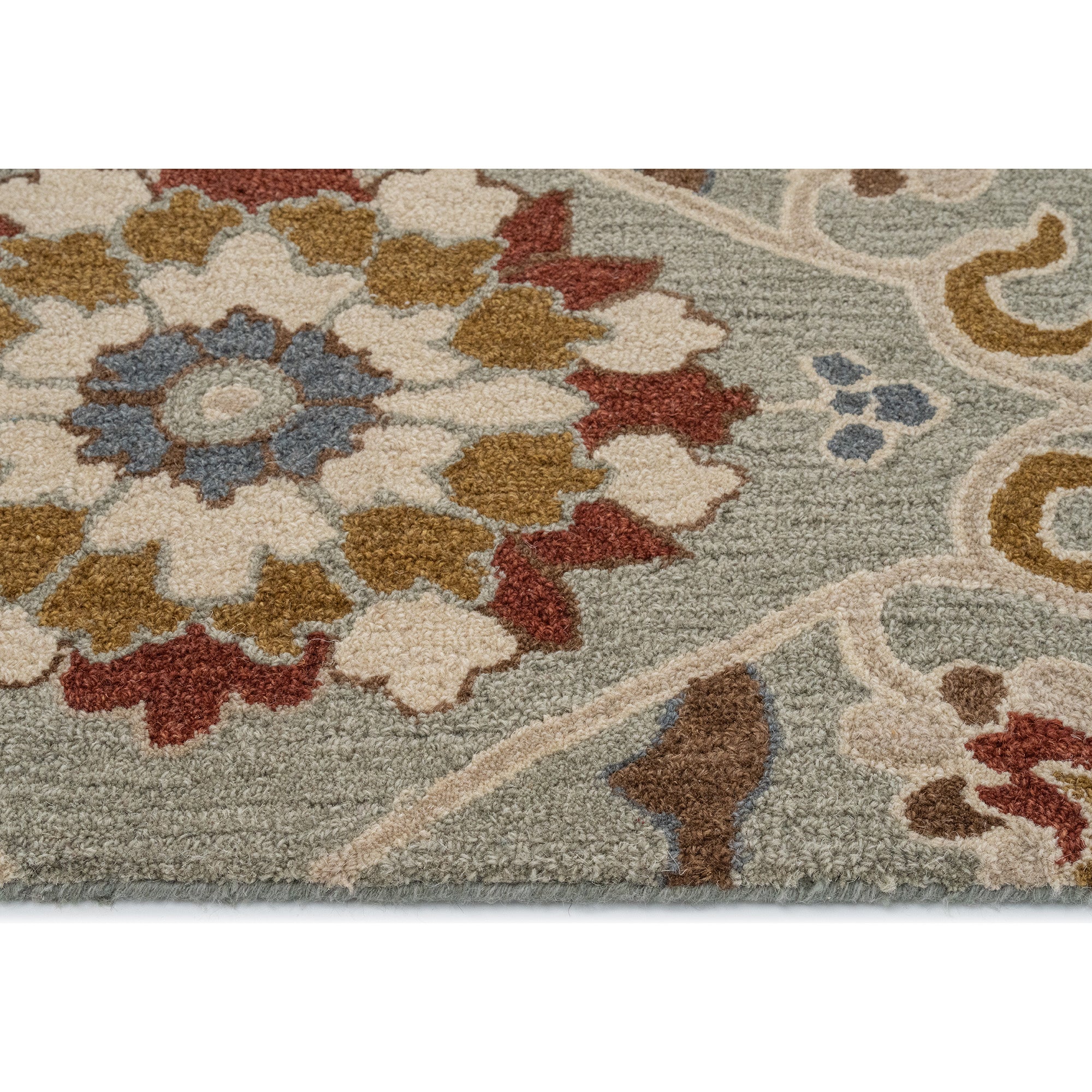 Azari-Keshan Pewter Hand Tufted Rug Rectangle image