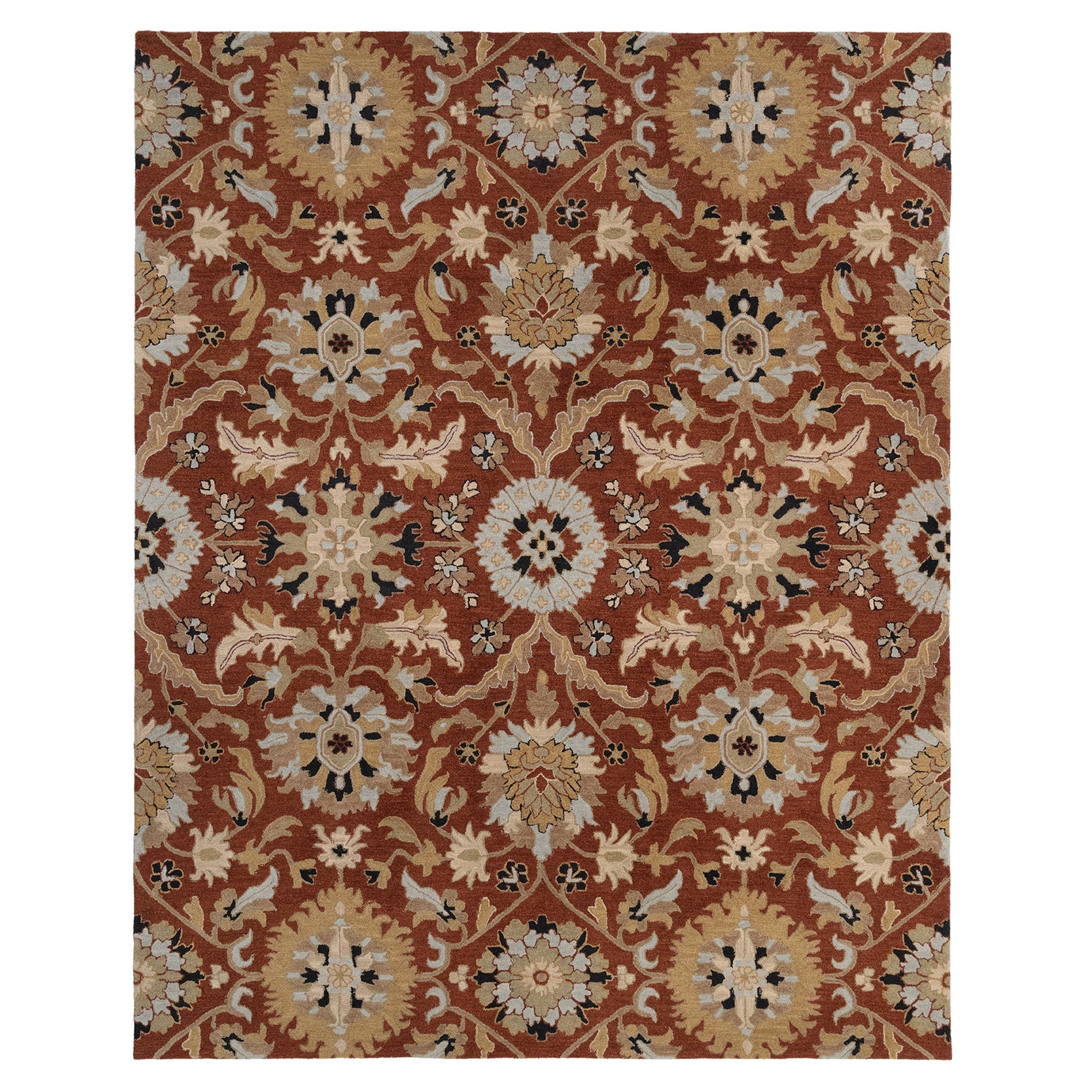 Azari-Keshan Terra Cotta Hand Tufted Rug Rectangle image