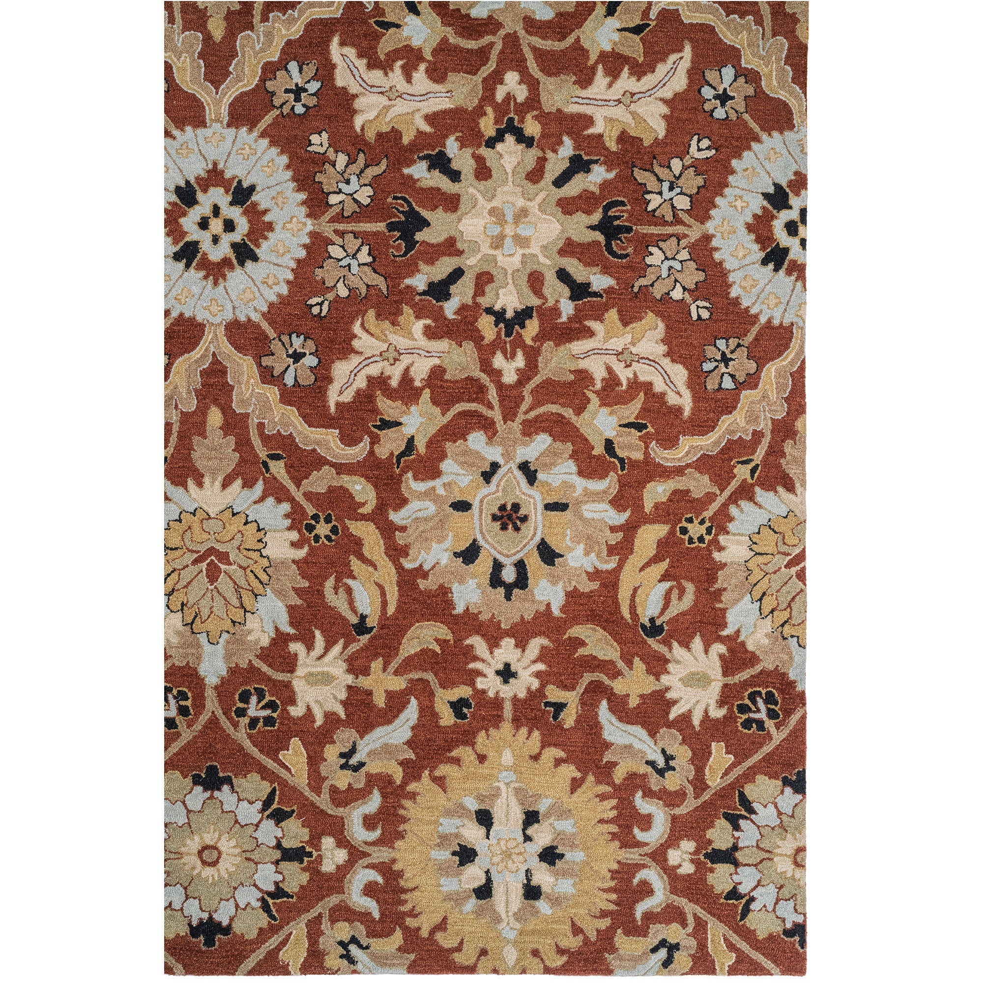 Azari-Keshan Terra Cotta Hand Tufted Rug Rectangle image